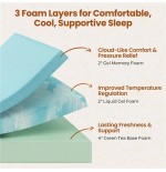 8-Inch Cooling Gel Memory Foam Mattress - Medium Firm Support