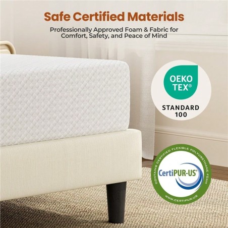 8-Inch Cooling Gel Memory Foam Mattress - Medium Firm Support