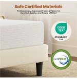 8-Inch Cooling Gel Memory Foam Mattress - Medium Firm Support