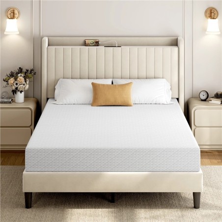 8-Inch Cooling Gel Memory Foam Mattress - Medium Firm Support