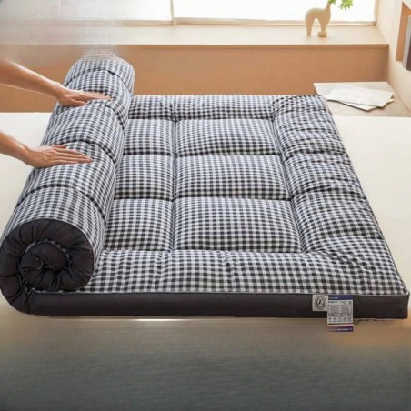Oaskys 6-8cm Thick Quilted Mattress Topper - Soft Flannel & Foldable