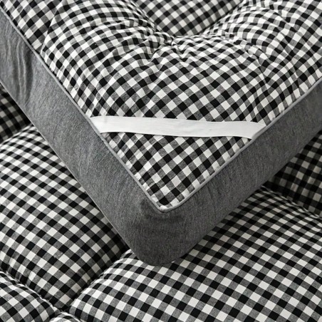Oaskys 6-8cm Thick Quilted Mattress Topper - Soft Flannel & Foldable