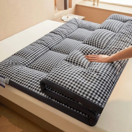 Oaskys 6-8cm Thick Quilted Mattress Topper - Soft Flannel & Foldable