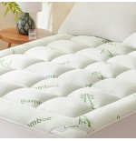 Bamboo Mattress Pad Topper - 600 GSM Breathable, Deep Pocket