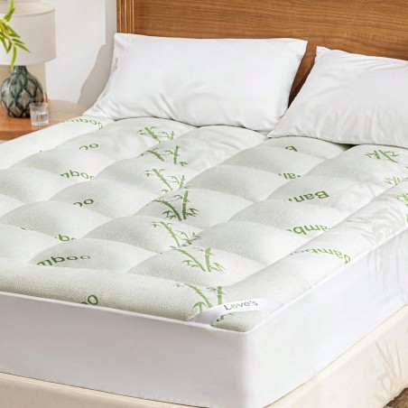 Bamboo Mattress Pad Topper - 600 GSM Breathable, Deep Pocket
