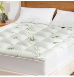 Bamboo Mattress Pad Topper - 600 GSM Breathable, Deep Pocket