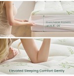 Bamboo Mattress Pad Topper - 600 GSM Breathable, Deep Pocket