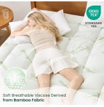 Bamboo Mattress Pad Topper - 600 GSM Breathable, Deep Pocket