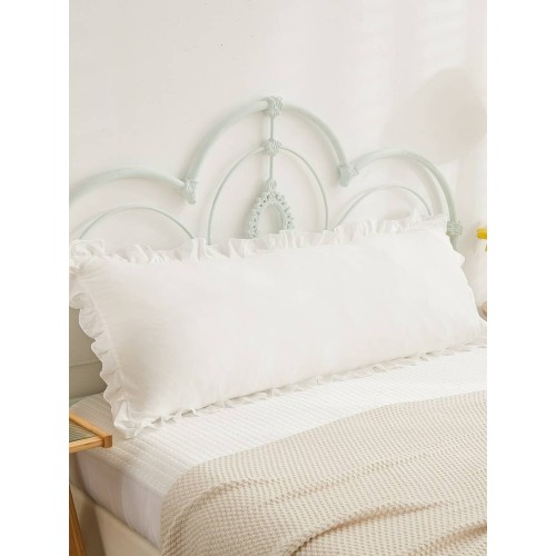 Ruffle Decor Body Pillowcase Cover - No Filler Included
