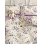 3-Piece Floral Bedding Set - Thick Polyester Duvet Cover & Pillowcases