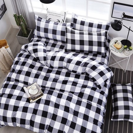 Amazon four-piece set cross-border home textile down duvet cover three-piece set foreign trade bedding duvet cover