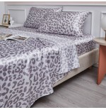 Leopard Print Satin Sheet Set - Ultra Soft Luxury Bedding