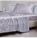 Leopard Print Satin Sheet Set - Ultra Soft Luxury Bedding
