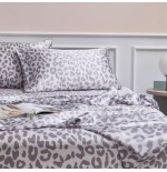 Leopard Print Satin Sheet Set - Ultra Soft Luxury Bedding