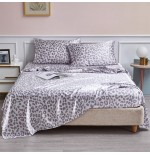 Leopard Print Satin Sheet Set - Ultra Soft Luxury Bedding