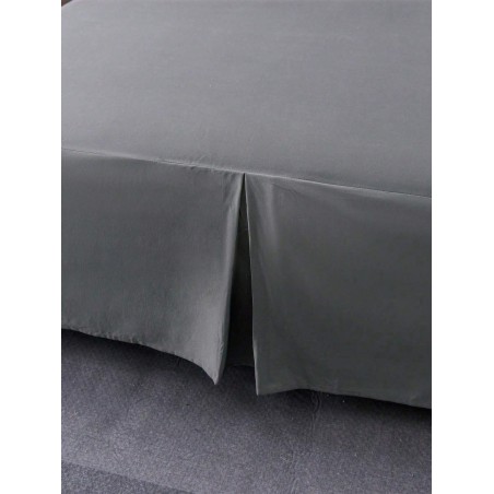 Solid Color Bed Skirt - 5 Pleated Ruffles, Soft Polyester Fabric