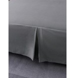 Solid Color Bed Skirt - 5 Pleated Ruffles, Soft Polyester Fabric