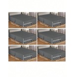 Solid Color Bed Skirt - 5 Pleated Ruffles, Soft Polyester Fabric