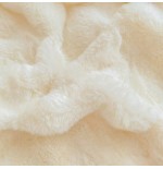 3-Piece Faux Fur Bedding Set with Non-Slip Wrap Design