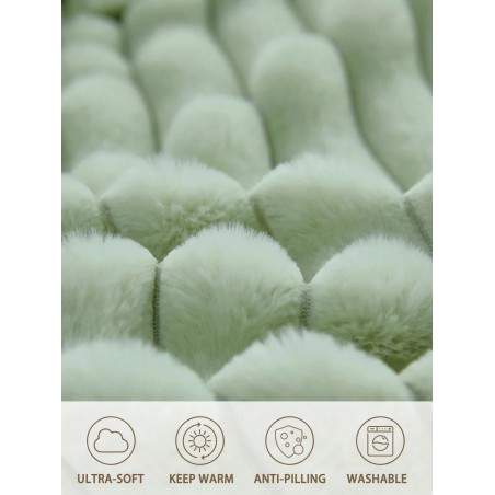 Striped Fleece Fitted Sheet Set - Soft Thickened Bedding for All Beds