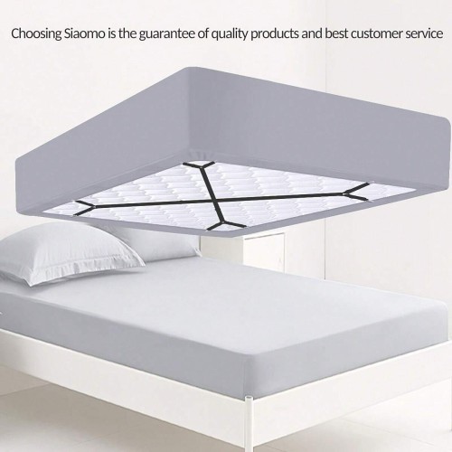 2-Pack Adjustable Crisscross Bed Sheet Holder Straps