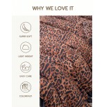 Leopard Print Lace Pillowcase - Cloud-Like Soft Polyester Bedding