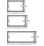 2-Pack Heart Pattern Pillow Covers - Soft Decorative Pillowcases