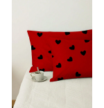 2-Pack Heart Pattern Pillow Covers - Soft Decorative Pillowcases