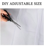 Waterproof Outdoor Patio Screen Mesh Curtains - 2 Panels, 125x98 Inch