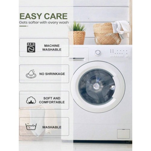 Long Grey Plush Pillow Cover - Washable, No Filler Included