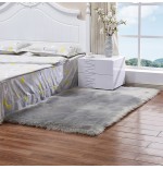A Faux Fur Plush Carpet for Home Use in Bedroom, Living Room, and Beside the Bed