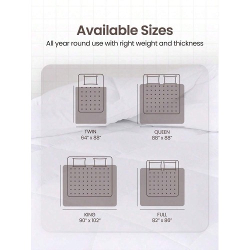 Plush Down Alternative Comforter - All-Season Duvet Insert