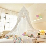 Ruffled Bed Canopy for Girls Room - Princess Play Tent Decor