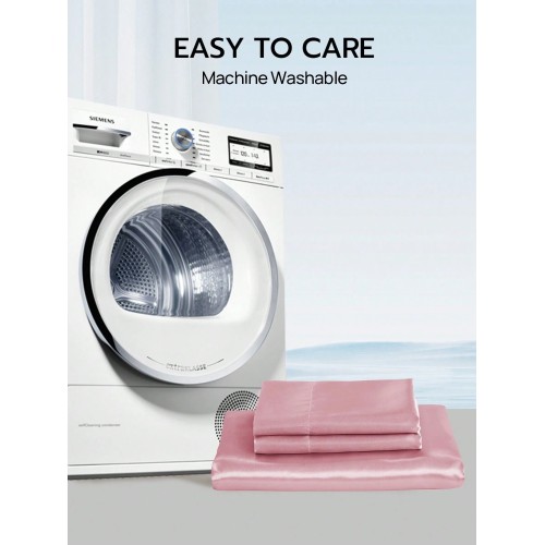 Premium Silky Satin Flat Sheet - Hotel Style, Wrinkle-Free