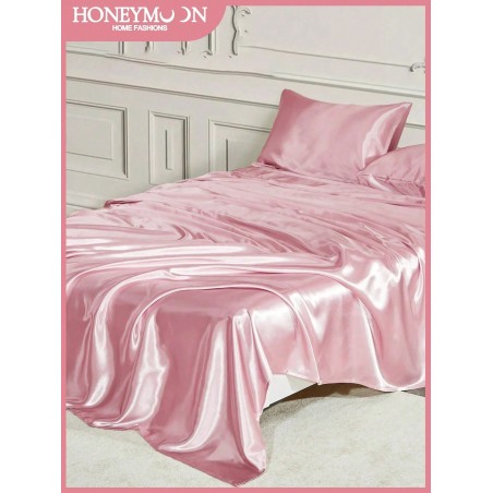 Premium Silky Satin Flat Sheet - Hotel Style, Wrinkle-Free
