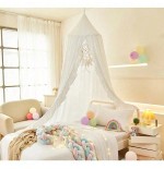 Ruffled Bed Canopy for Girls Room - Princess Play Tent Decor