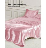 Premium Silky Satin Flat Sheet - Hotel Style, Wrinkle-Free