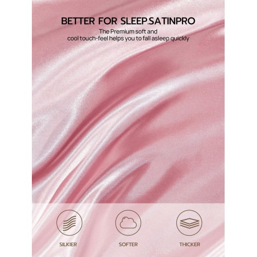 Premium Silky Satin Flat Sheet - Hotel Style, Wrinkle-Free
