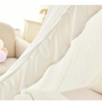 Ruffled Bed Canopy for Girls Room - Princess Play Tent Decor