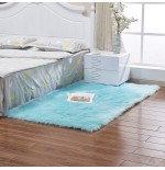 A Faux Fur Plush Carpet for Home Use in Bedroom, Living Room, and Beside the Bed