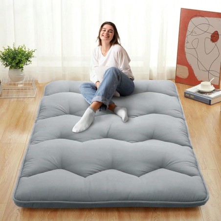 Queen Japanese Futon Mattress - 3-Inch Foldable Tatami Floor Bed