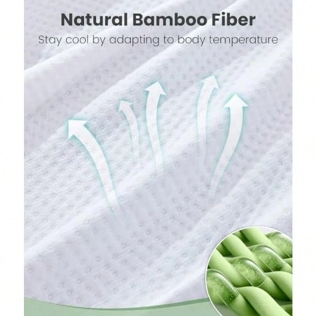 King 2-Inch Memory Foam Mattress Topper with Bamboo Cover