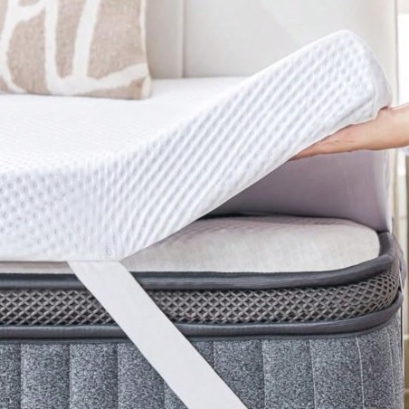 King 2-Inch Memory Foam Mattress Topper with Bamboo Cover