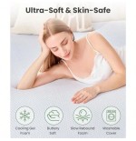 King 2-Inch Memory Foam Mattress Topper with Bamboo Cover