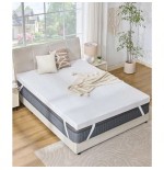 King 2-Inch Memory Foam Mattress Topper with Bamboo Cover