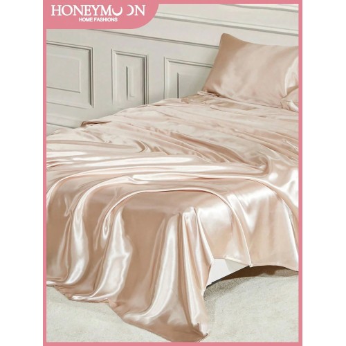 Premium Silky Satin Flat Sheet - Soft, Breathable, Wrinkle-Free