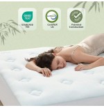 Twin XL Bamboo Memory Foam Mattress Topper | Back Pain Relief