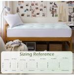 Twin XL Bamboo Memory Foam Mattress Topper | Back Pain Relief