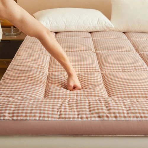 Oaskys 6-8cm Thick Flannel Mattress Topper - Soft & Foldable