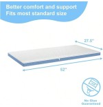 Gel-Infused Foam Mattress Topper - Ultra-Soft & Washable